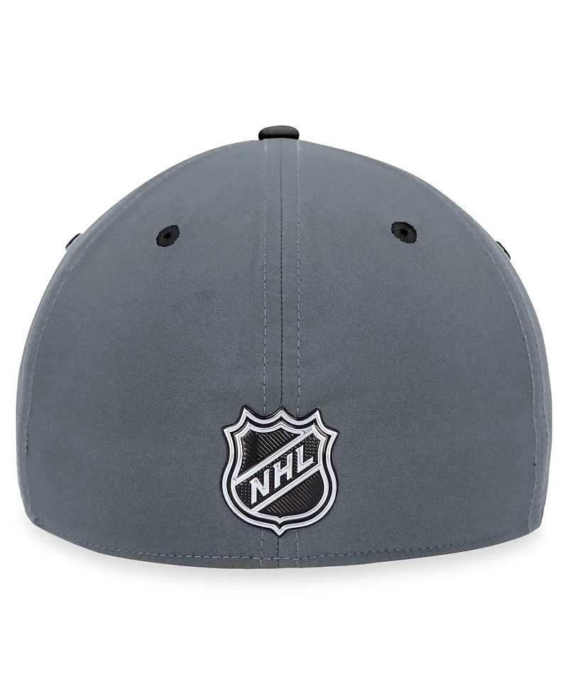 Men's Fanatics Gray New York Islanders Authentic Pro Home Ice Flex Hat