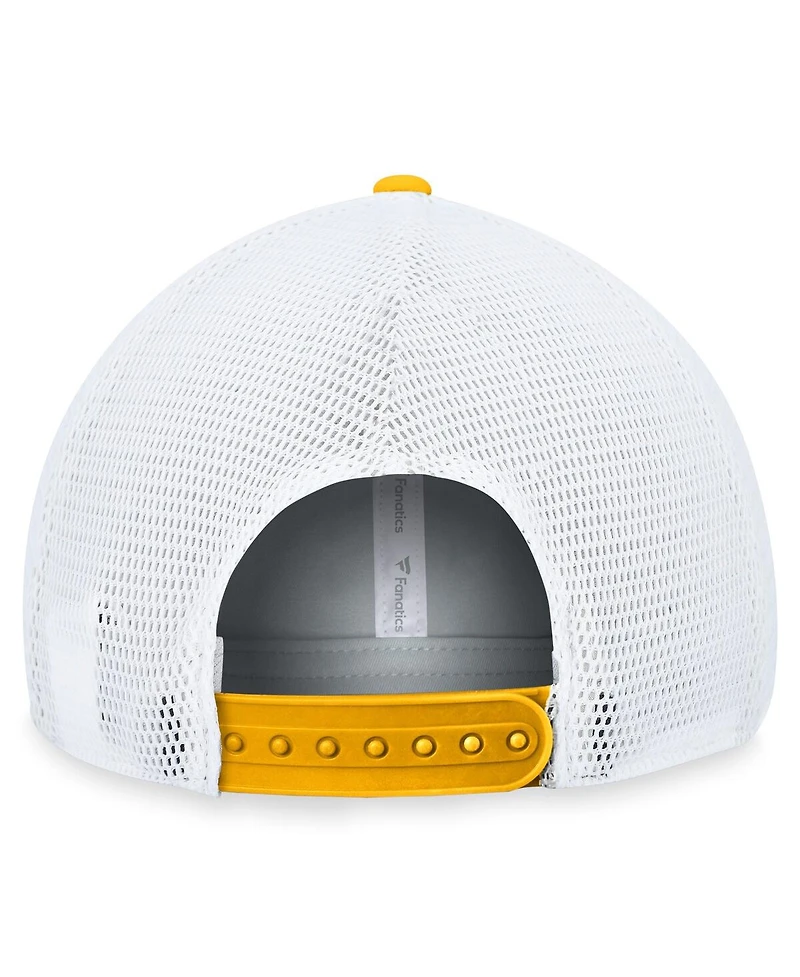 Men's Fanatics Black, White Pittsburgh Penguins Fundamental Adjustable Hat