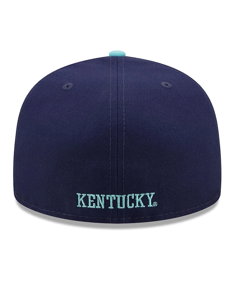 Men's New Era Navy, Light Blue Kentucky Wildcats 59FIFTY Fitted Hat