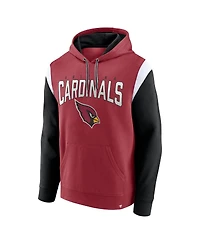 Men's Fanatics Cardinal Arizona Cardinals Trench Battle Pullover Hoodie