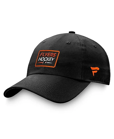Men's Fanatics Black Philadelphia Flyers Authentic Pro Prime Adjustable Hat