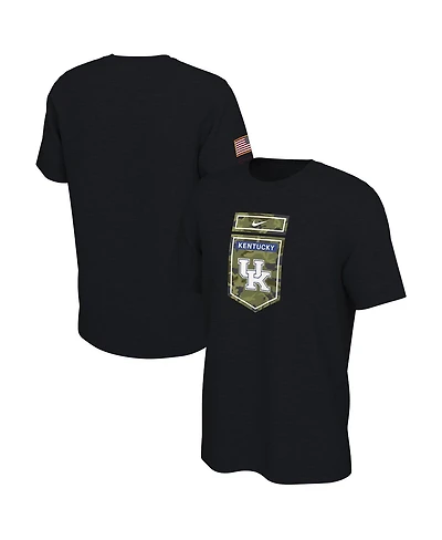Men's Nike Black Kentucky Wildcats Veterans Camo T-shirt