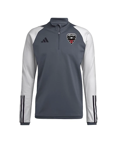 Men's adidas Gray D.c. United 2024 On-Field Aeroready Quarter-Zip Training Top