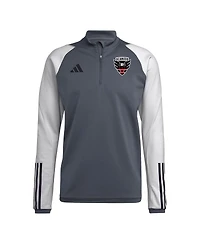 Men's adidas Gray D.c. United 2024 On-Field Aeroready Quarter-Zip Training Top
