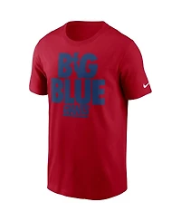 Men's Nike Red New York Giants Hometown Collection Big Blue T-shirt