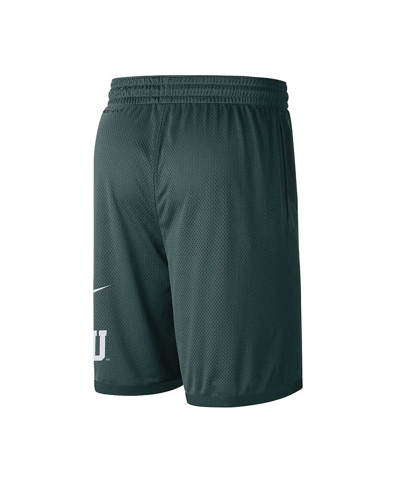 Men's Nike Green Michigan State Spartans Wordmark Performance Shorts