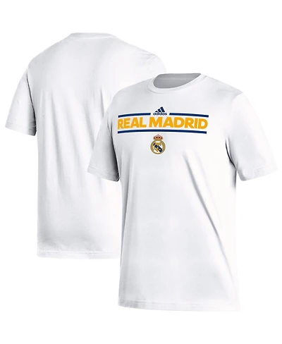 Men's adidas White Real Madrid Dassler T-shirt