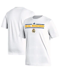 Men's adidas White Real Madrid Dassler T-shirt