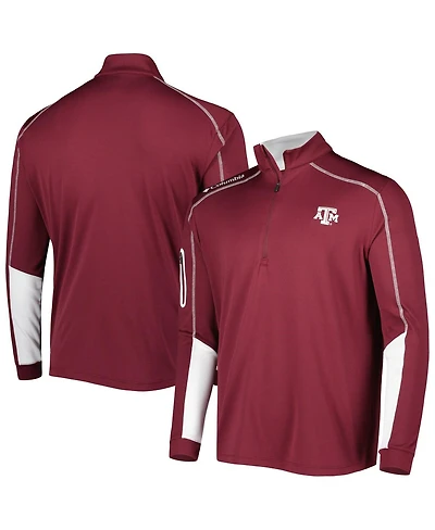 Men's Columbia Maroon Texas A&M Aggies Shotgun 2.0 Omni-Wick Quarter-Zip Jacket