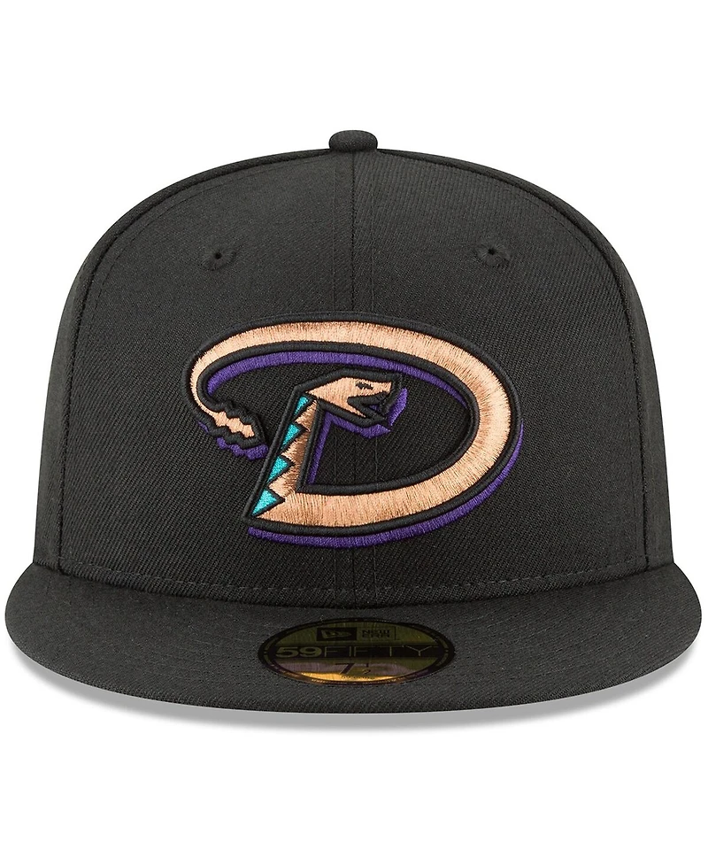 Men's New Era Black Arizona Diamondbacks Cooperstown Collection Wool 59FIFTY Fitted Hat