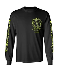 Men's Richard Childress Racing Team Collection Black Kyle Busch Lifestyle Long Sleeve T-shirt