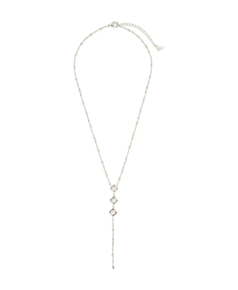 Sterling Forever Gold-Tone or Silver-Tone Freshwater Pearls Reine Lariat Necklace