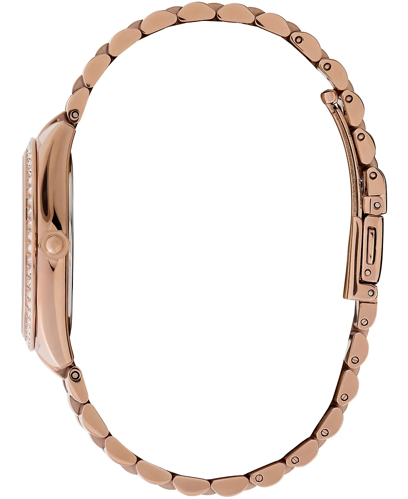 Olivia Burton Women's Bejeweled Rose Gold-Tone Stainless Steel Watch 34mm