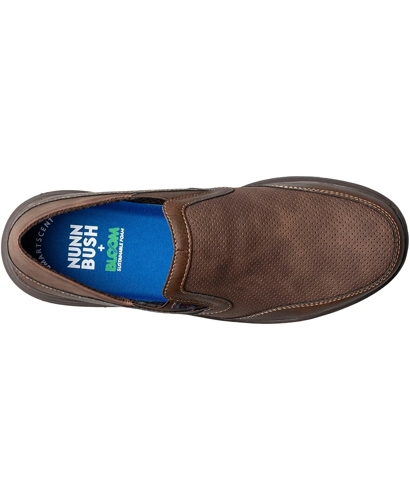 Nunn Bush Men's Conway Ez Moc Toe Slip On Shoes