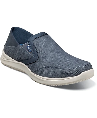 Nunn Bush Men's Conway Ez Canvas Moc Toe Slip On Shoes