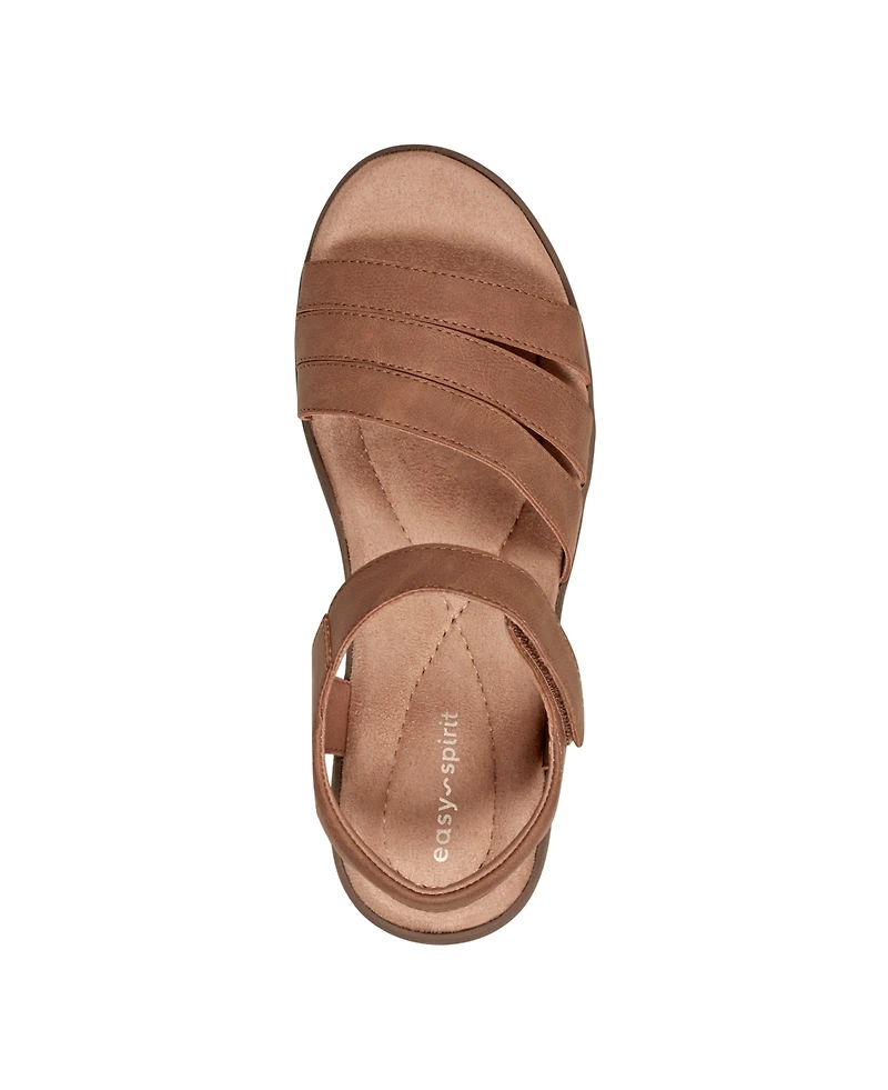 Easy Spirit Women's Kenton Strappy Low Wedge Sandals