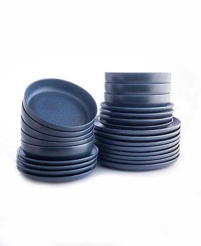 Porto by Stone Lain Macchio Stoneware 24 Pc. Dinnerware Set, Service for 8
