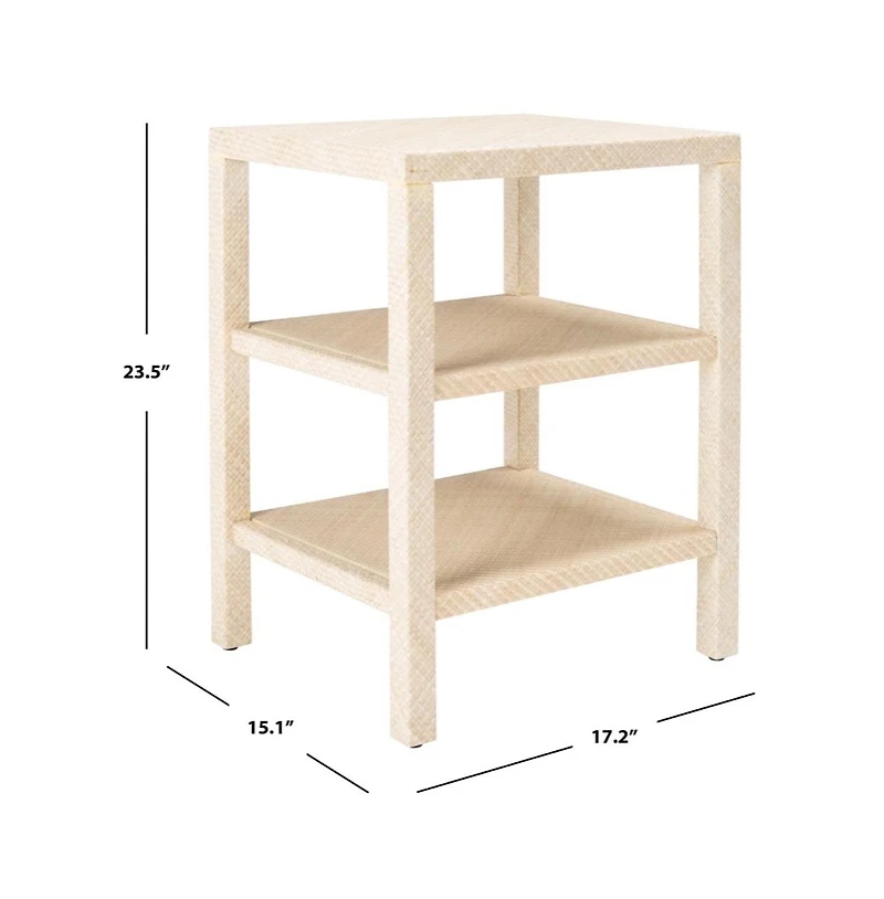 Apis Raffia 2 Shelf Accent Table