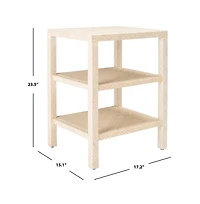 Apis Raffia 2 Shelf Accent Table