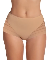 Leonisa Women's Lace Stripe Undetectable Classic Shaper Panty