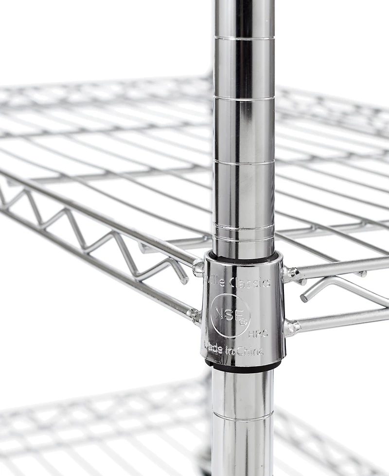 Seville Classics Stainless-Steel Top Utility Cart, Nsf Certified