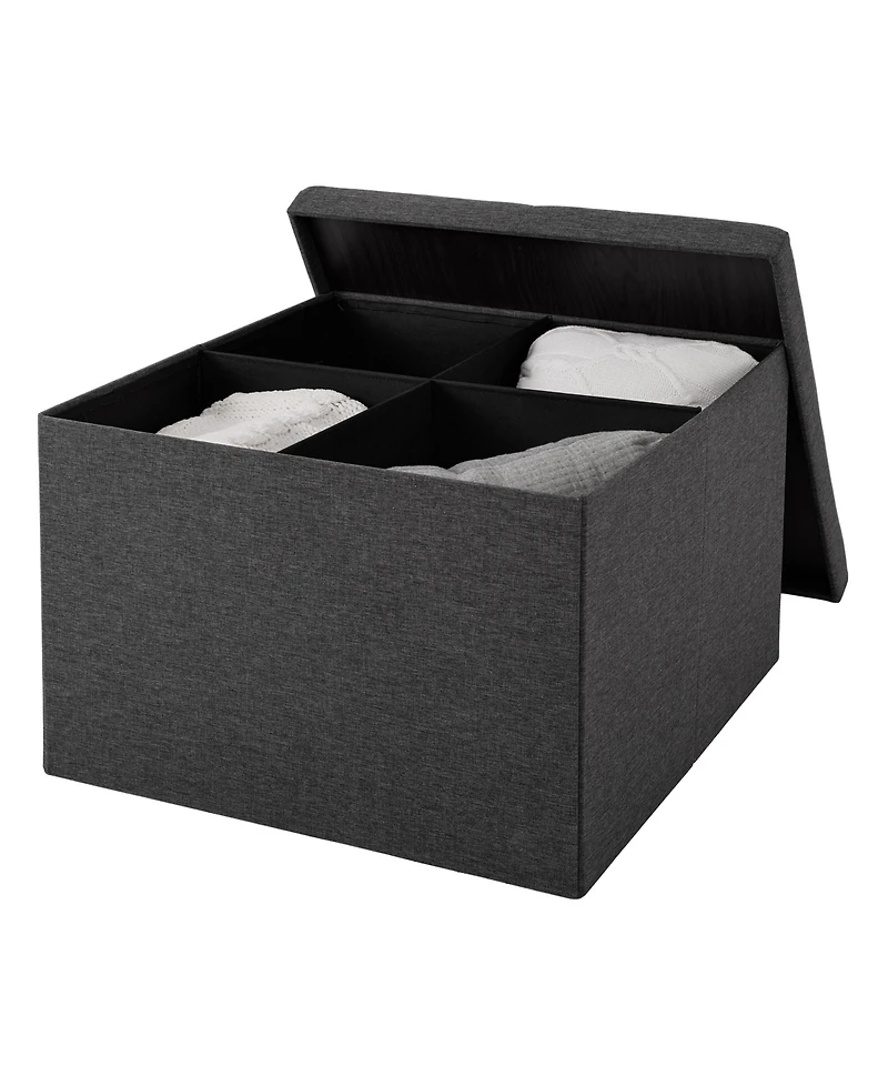 Seville Classics Xl Square Storage Ottoman