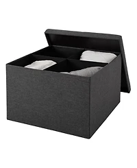 Seville Classics Xl Square Storage Ottoman