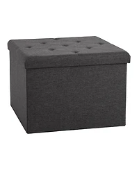 Seville Classics Xl Square Storage Ottoman
