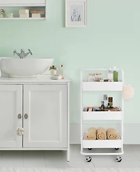Seville Classics 3-Tier Steel Cart with Handle