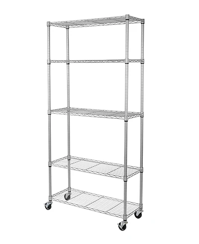 Seville Classics UltraDurable 5-Tier Nsf Steel Wire Shelving System