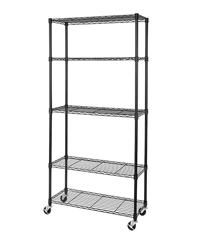 Seville Classics UltraDurable 5-Tier Nsf Steel Wire Shelving System
