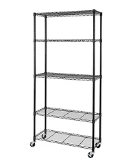 Seville Classics UltraDurable 5-Tier Nsf Steel Wire Shelving System
