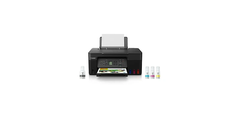 Canon Pixma G3270 MegaTank All-in-One Wireless Inkjet Color Printer (Black)