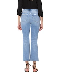 Flying Monkey Women's High Rise Cropped Flare Jeans