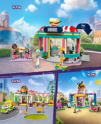 Lego Friends Heartlake Downtown Diner 41728 Toy Building Set with Liann, Aliya and Charli Figures