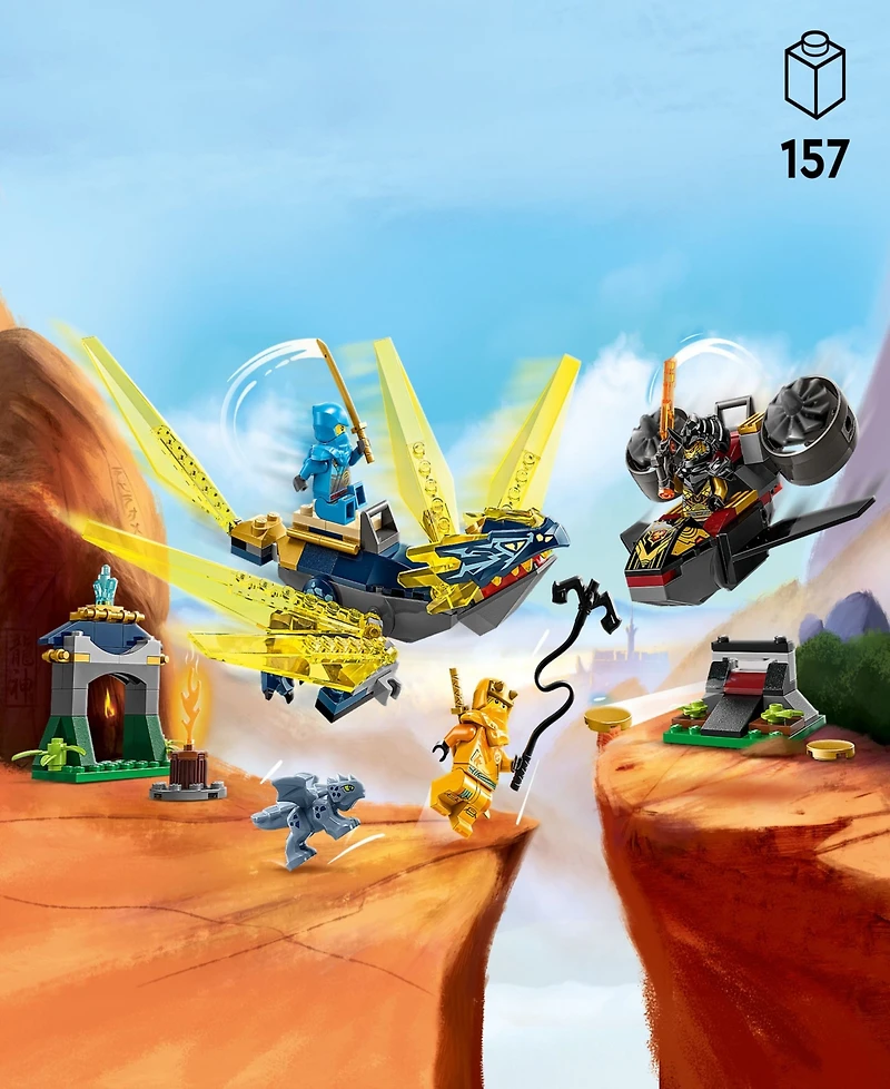 Lego Ninjago 71798 Nya and Arin's Baby Dragon Battle Toy Building Set