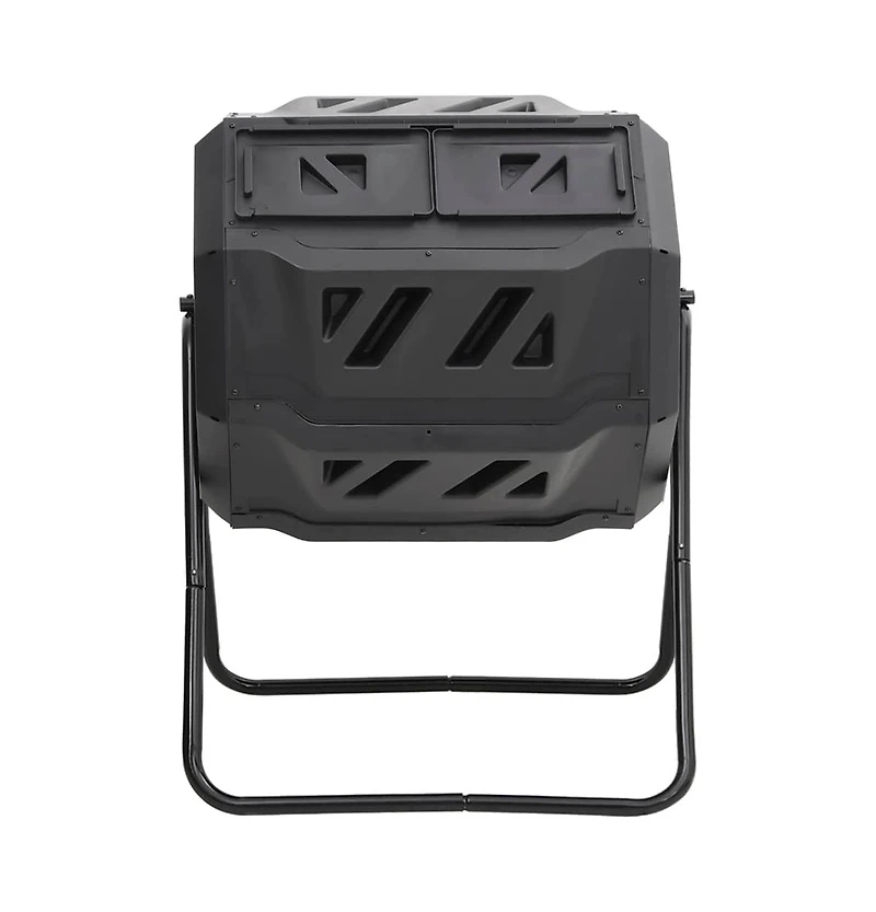 Garden Compost Bin Black 28.7"x25.2"x37.4" 42.3 gal