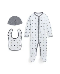 Polo Ralph Lauren Baby Boys Bear Cotton 3 Piece Gift Set