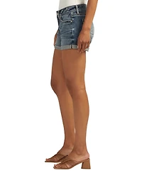 Silver Jeans Co. Women's Suki Mid Rise Curvy Fit Shorts
