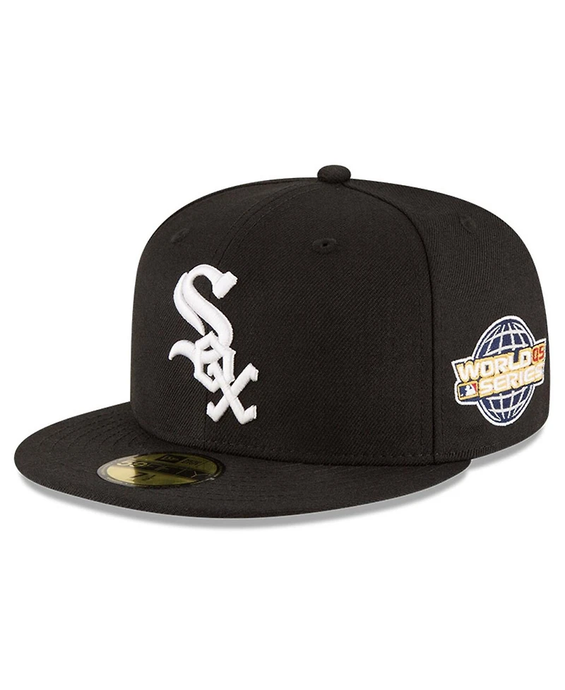 Men's New Era Black Chicago White Sox 2005 World Series Wool 59FIFTY Fitted Hat