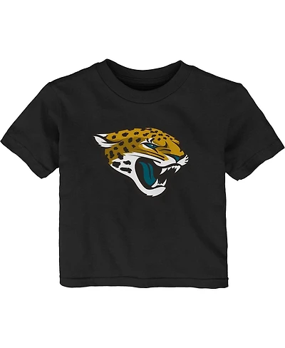 Baby Boys and Girls Black Jacksonville Jaguars Primary Logo T-shirt