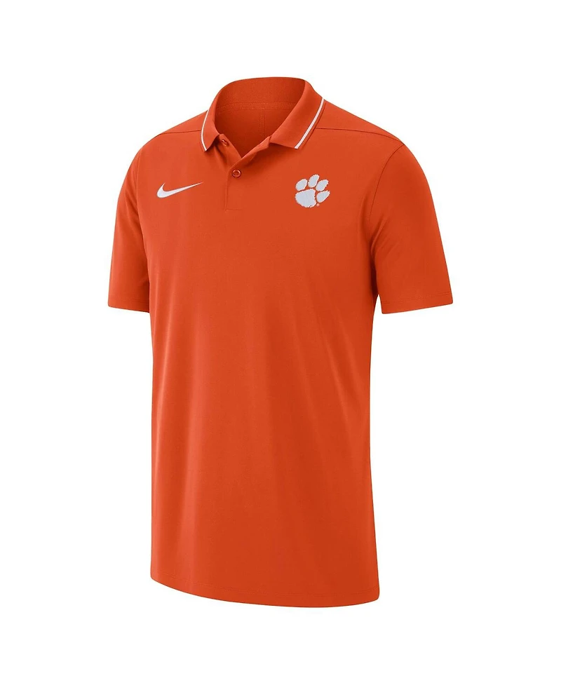 Men's Nike Orange Clemson Tigers 2023 Coaches Performance Polo Shirt