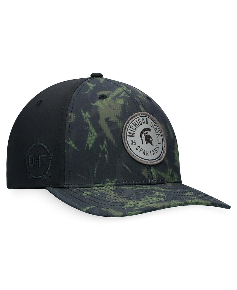 Men's Top of the World Black Michigan State Spartans Oht Military-Inspired Appreciation Camo Render Flex Hat