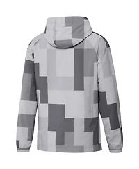 Men's adidas Gray Juventus Graphic Raglan Full-Zip Windbreaker Jacket