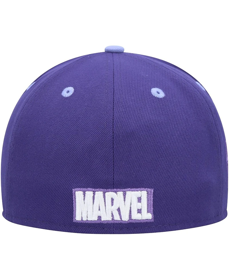 Men's Marvel Purple Black Panther Fitted Hat