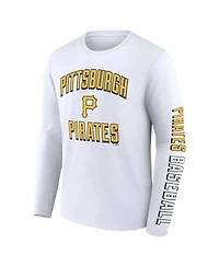 Men's Fanatics Black, White Pittsburgh Pirates Two-Pack Combo T-shirt Set