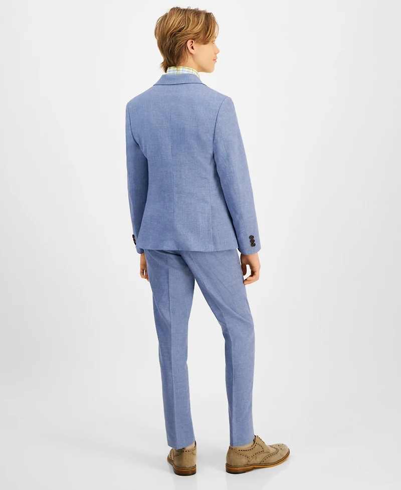 Big Boys Classic Fit Linen Suit Jacket