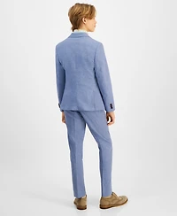 Big Boys Classic Fit Linen Suit Jacket