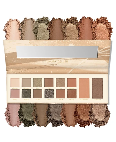 Laura Geller Beauty Laura's Essentials Artistic & Authentic 12 Multi-Finish Eyeshadows, 1 Highlighter, 1 Blush