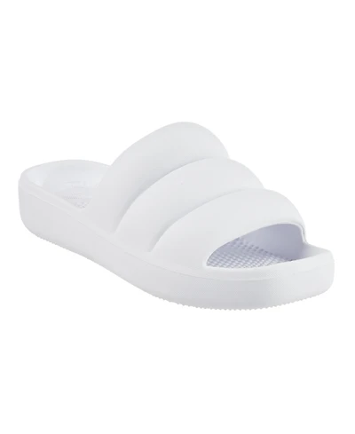 Totes Women's Molded Puffy Slide with Everywear
